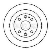 Borg & Beck 2 x Solid Rear Brake Discs BBD4994-x2