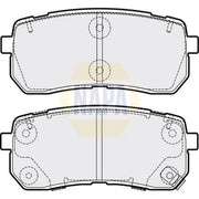 NAPA Rear Brake Pad Set NBP1783