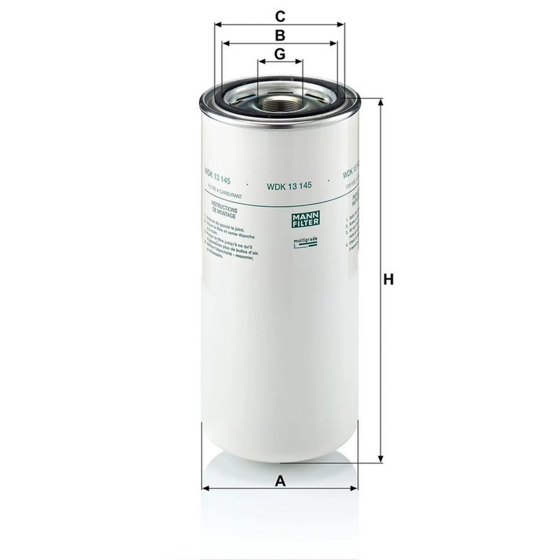 MANN-FILTER Fuel Filter Element WDK 13 145