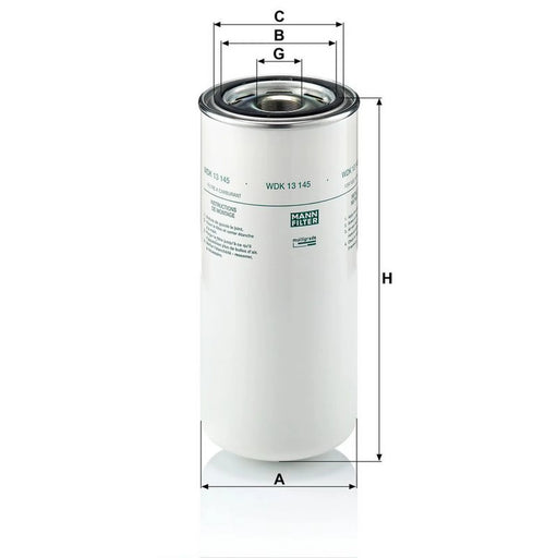 MANN-FILTER Fuel Filter Element WDK 13 145