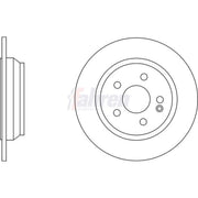 Fahren 2 x Solid Rear Brake Discs FBD6198-x2