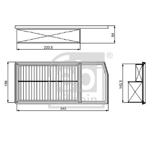 Febi Engine Air Filter 101664