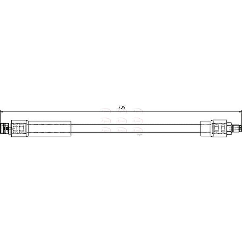 Apec Brake Hydraulic Hose Line Front HOS3686