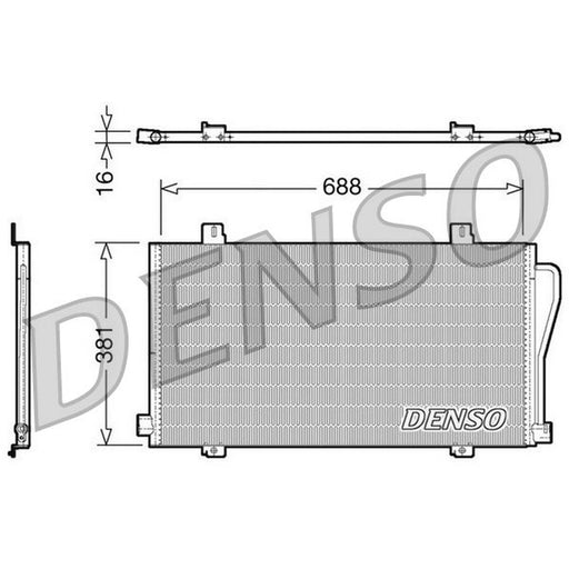 Denso Air Conditioning Condenser DCN23017