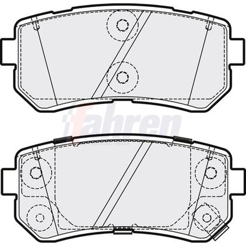 Fahren Front & Rear Brake Discs & Pads fits Hyundai Kona 2017-2023 1.0