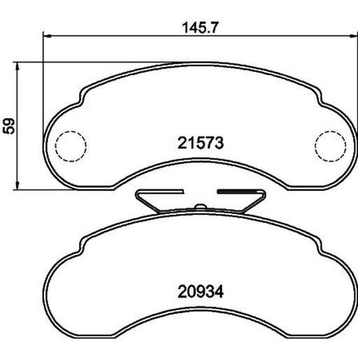 DON Front Brake Pad Set PCP1682