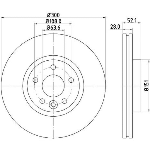 Mintex Mintex Front Brake Disc Kit MDK0263