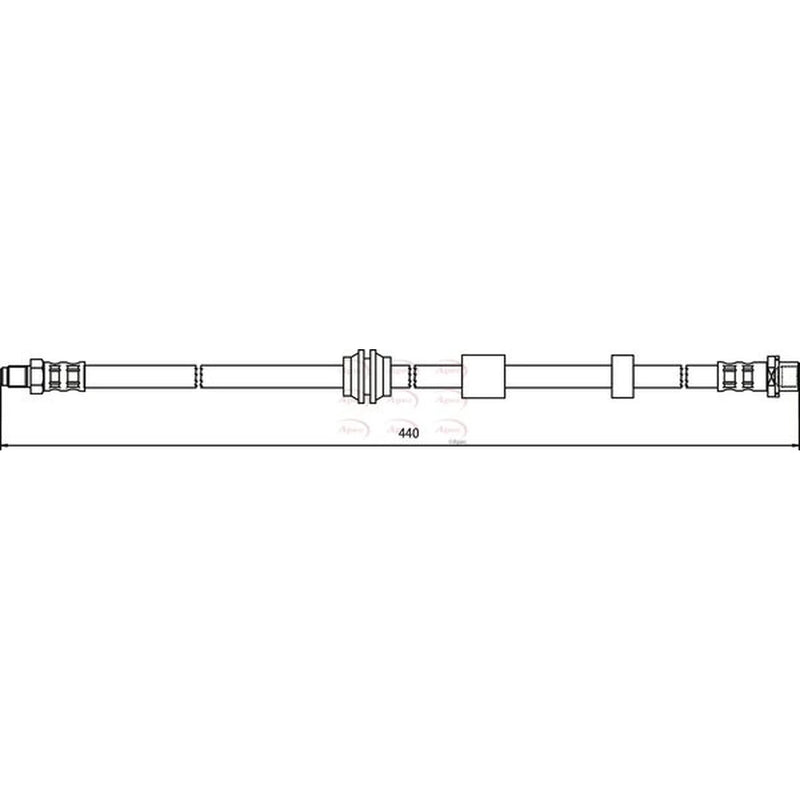 Apec Brake Hydraulic Hose Line Front HOS3621