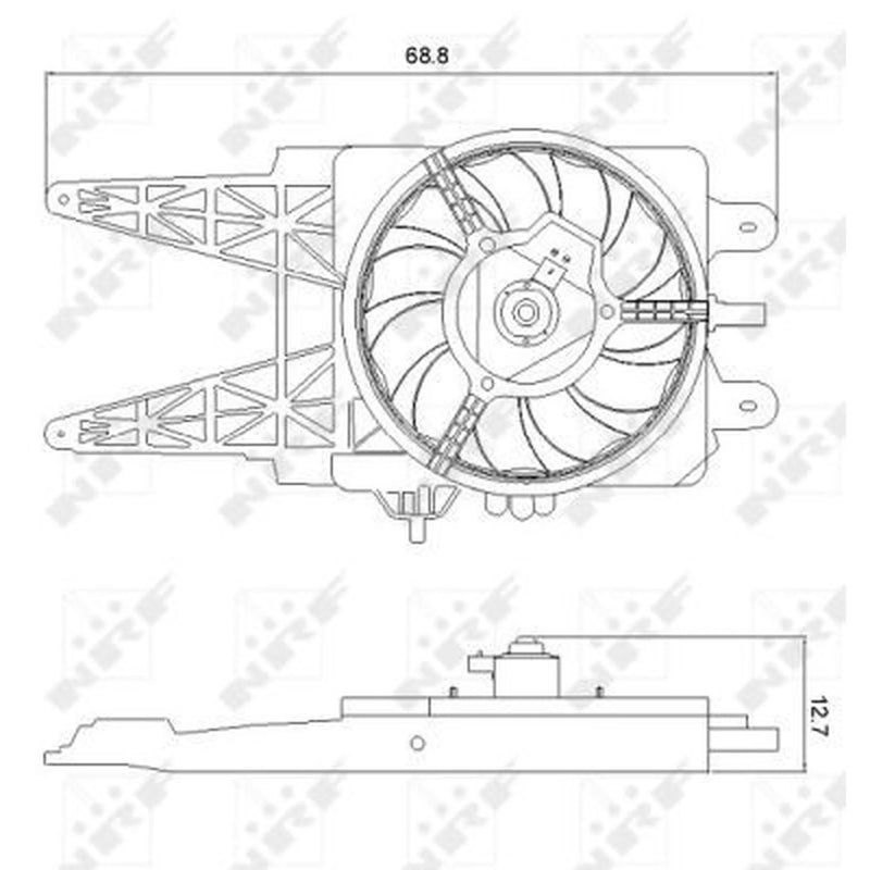 NRF Engine Cooling Fan 47248