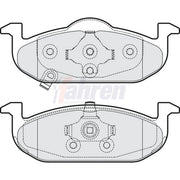 Fahren Front Brake Pad Set fits MG MG 3 2011 on 1.3 1.5