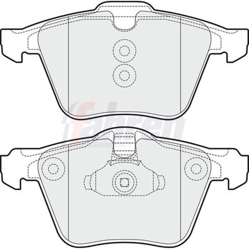 Fahren Front Brake Pad Set fits Ford Galaxy 2010-2015 2.0