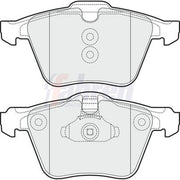 Fahren Front Brake Pad Set FBP3208
