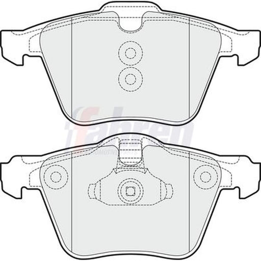Fahren Front Brake Vented Discs & Pads fits Volvo V70 2005-2008