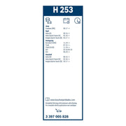 Bosch Conventional Wiper Blade 250mm — H253