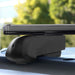 Roof Bars Rack Black fits Volkswagen Id.4 2020-Onwards for Flush Rails 75KG - Omtec - Van Life Living