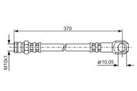 Bosch Brake Hydraulic Hose Line 1987481094