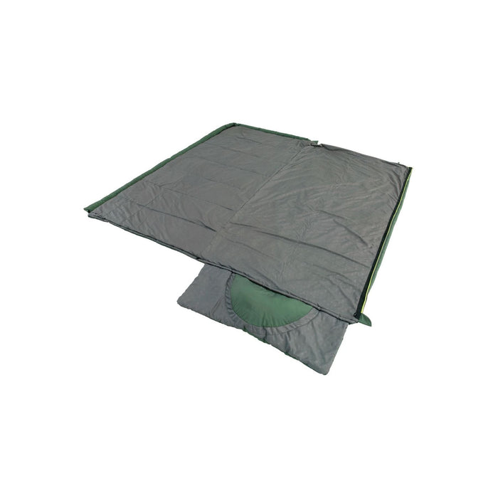 Outwell Contour Lux XL Sleeping Bag 3 Season Green - Outwell - Van Life Living