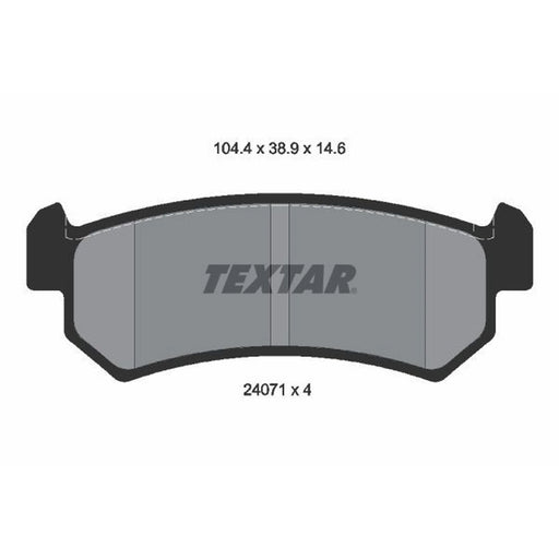 Textar Rear Brake Pad Set 2407101