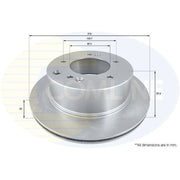 Comline 2 x Vented Rear Brake Discs ADC1088V