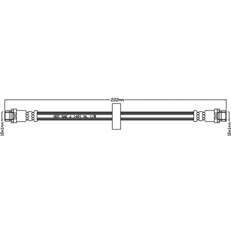 Abtex Brake Hydraulic Hose Line inner ABH1273