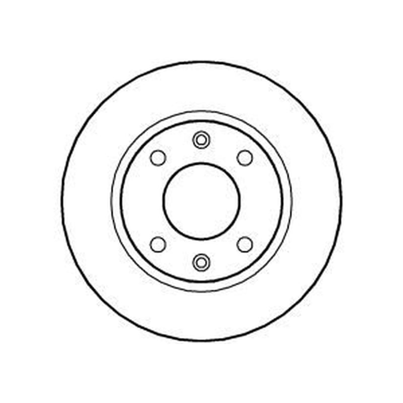 Abtex 2 x Solid Front Brake Discs BD834S-x2