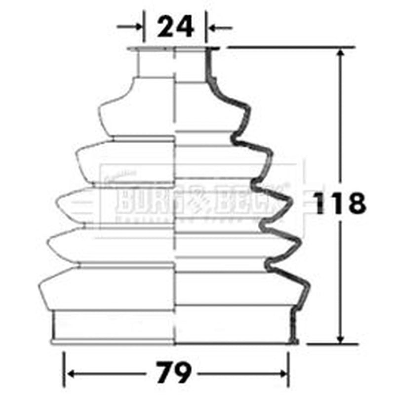 Borg & Beck Drive Shaft Bellow Kit Wheel Side Thermoplast BCB2366