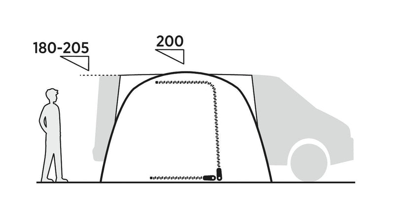 Easy Camp Reine Driveaway Awning Grey - Easy Camp - Van Life Living