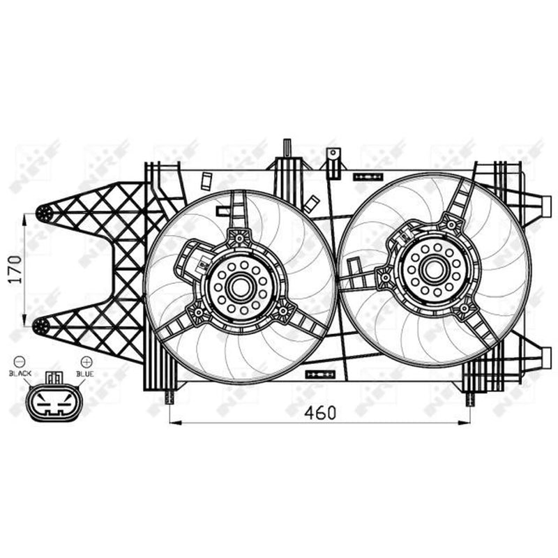 NRF Engine Cooling Fan 47542