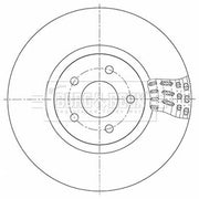 Borg & Beck 2 x Vented Front Brake Discs BBD5348-x2