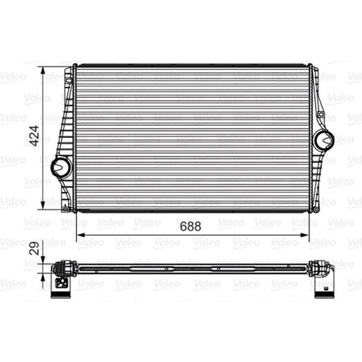 Valeo Intercooler (Charge Air Cooler) 818280
