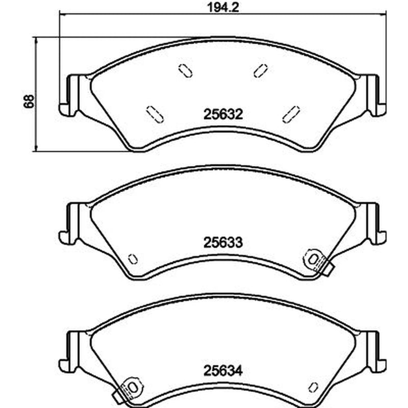 Mintex Front Brake Pad Set MDB3265