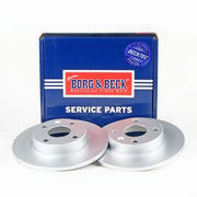 Borg & Beck 2 x Solid Rear Brake Discs BBD4320-x2