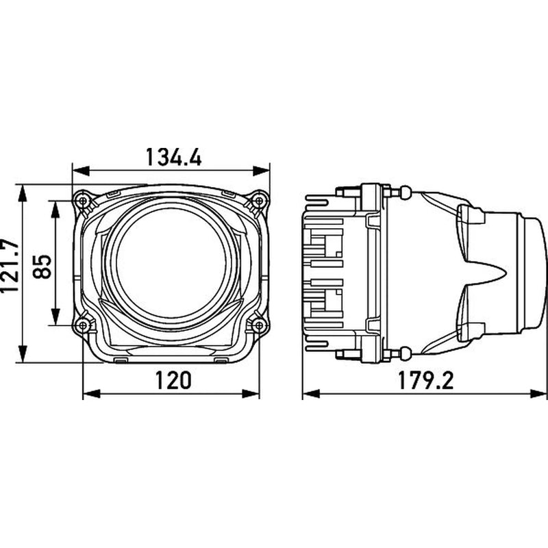 Hella Headlamp De-Es A/F Md12/24 1AL 1AL 012 758-001 2546561 1AL 012 758-001