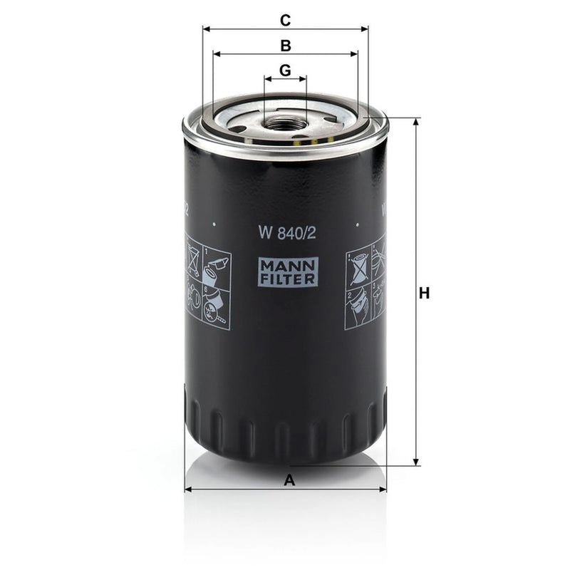 MANN-FILTER Engine Oil Filter W 840/2