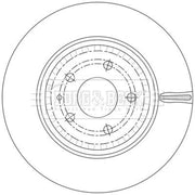 Borg & Beck 2 x Vented Front Brake Discs BBD6228S-x2