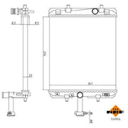 NRF Engine Radiator 53459A