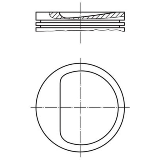 Mahle Piston Cylinder Bore = 80mm 009 46 00