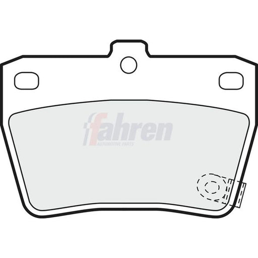 Fahren Rear Brake Pad Set fits Toyota Rav 4 1997-2005 1.8 2.0