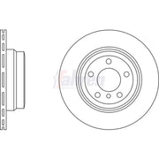 Fahren Rear Brake Vented Discs & Pads fits BMW X6 2008-2014