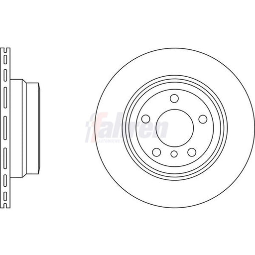 Fahren Rear Brake Vented Discs & Pads fits BMW X6 2008-2014
