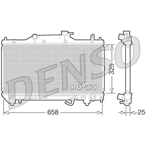 Denso Engine Radiator DRM50067