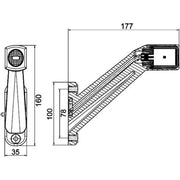 Hella Lamp Po S Sml Lh Md12/24 2XS 2XS Lateral Mounting 2XS 011 744-191 1201631