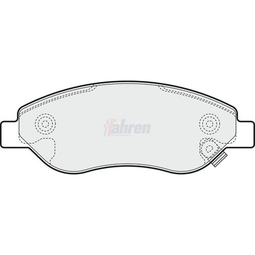 Fahren Front Brake Pad Set fits Opel Corsa D 2006-2014 1.4 1.7