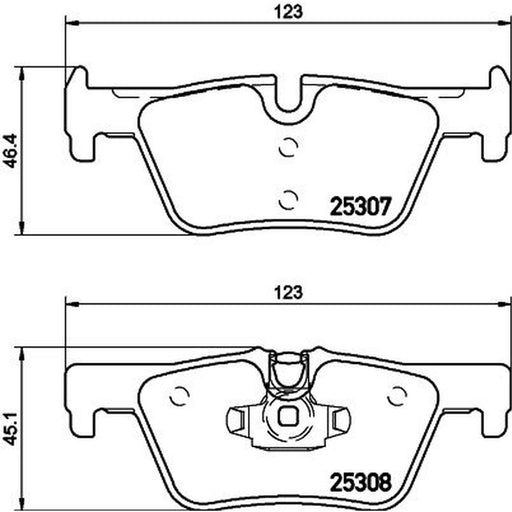 DON Rear Brake Pad Set PCP1042