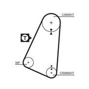Gates Timing Belt & Water Pump Kit KP15015