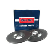 Borg & Beck 2 x Solid Rear Brake Discs BBD4444-x2