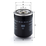 MANN-FILTER Automatic Transmission Hydraulic Filter WD 1374