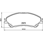 DON Front Brake Pad Set PCP2011