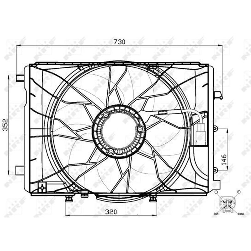 NRF Engine Cooling Fan 47443