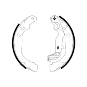 Mintex Brake Shoe Set Axle Kit MFR746